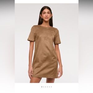 Vegan Suede Abercrombie Tshirt Dress